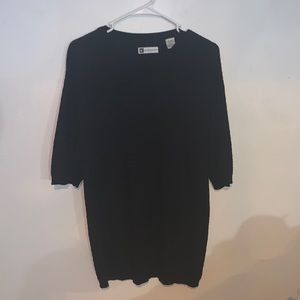 Knitted black T